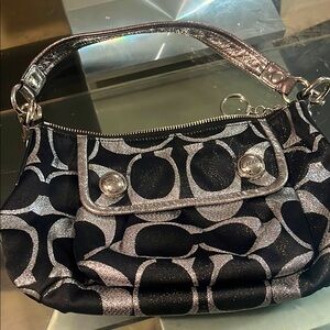 Coach Black and Silver Women's Bag